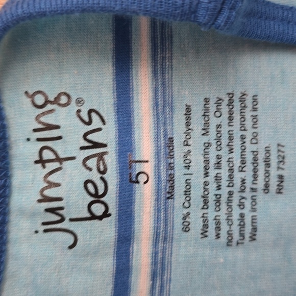 JUMPING BEANS & OKIE DOKIE BOYS BUNDLE OF 2 TANK TOPS & 1 EASTER TEE SIZE 5T - Picture 7 of 8